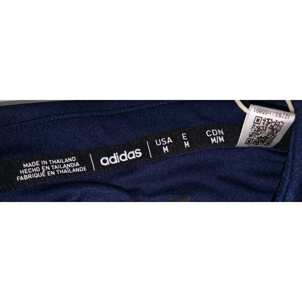 Adidas NEW Navy Blue Stetchy Athletic Sport Mens Medium Active Golf Polo Shirt
